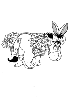 A coloring page of winnie the pooh - eyore